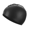 thumbnail image 2 of GARENDE 4xSilicone Swim Caps Pool Swim Nonslip Swimming Caps for Youth Unisex Training Black, 2 of 9