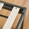 thumbnail image 3 of Subrtex 12" Solid Wood Platform Bed Frame with Wooden Slats, Dark Gray, Full, 3 of 8