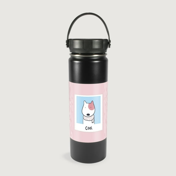 22 oz. Wide Mouth Black Water Bottle