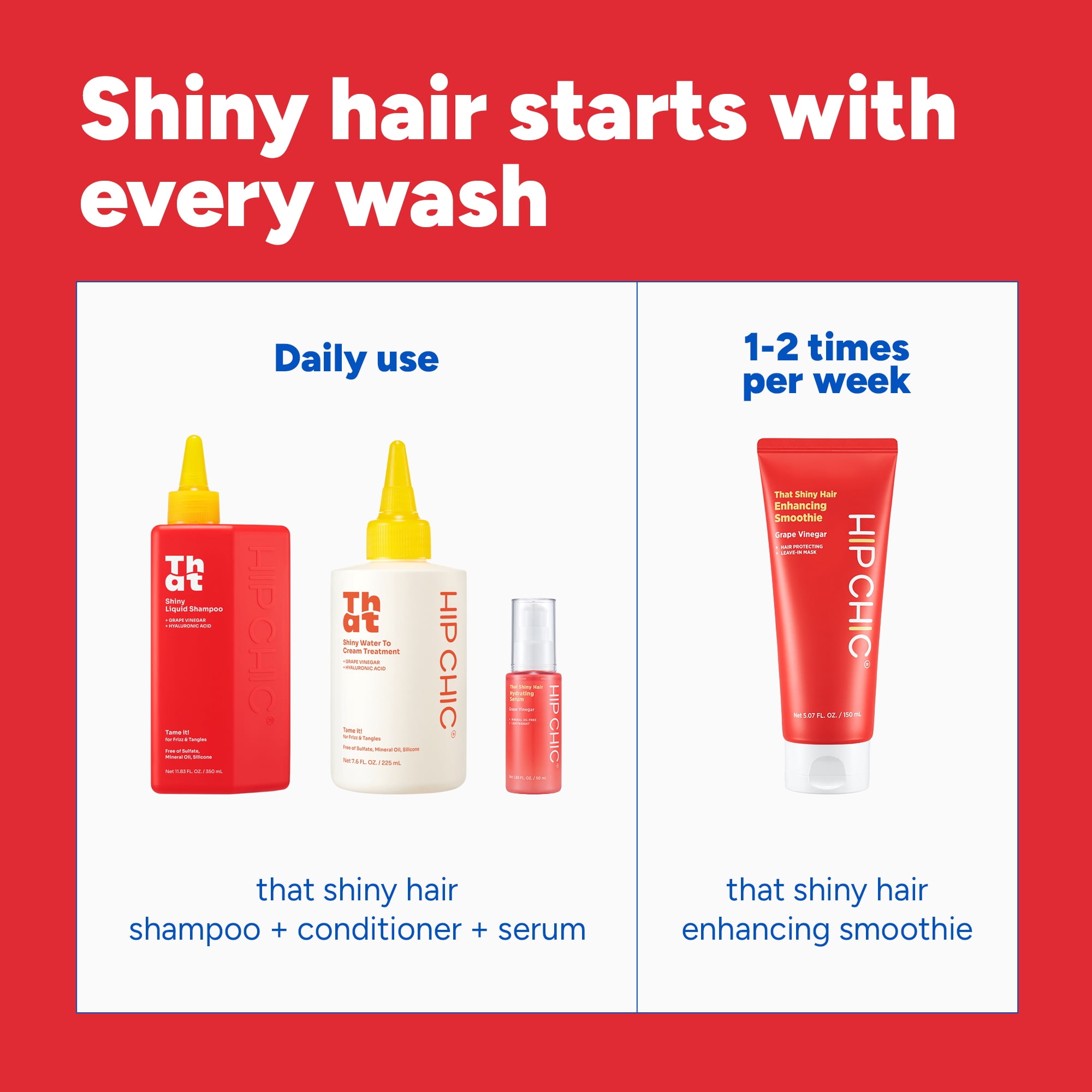 Hip Chic That Shiny Hair Liquid Shampoo