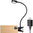 thumbnail image 1 of LEPOWER Flexible Gooseneck LED Book Light, Metal Clip on Light Reading Lamp, Black, 1 of 6