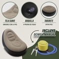 thumbnail image 4 of Sillón Puff Inflable Individual Resistente 120Kg Descansa Pies, 4 of 8