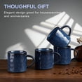 thumbnail image 5 of Vesteel Coffee Cups Set of 4, 14oz Ceramic Mugs Set with Handles, Porcelain Mug for Latte Tea Beer Hot Cocoa, Dishwasher & Microwave Safe, Ocean Blue, 5 of 8