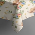 thumbnail image 4 of Beige Highland Cow Flower Cartoon Pattern Rectangle Tablecloth 60"x102",Waterproof Polyester Rectangle Table Cloth, Wipeable Spillproof Polyester Tablecloth for Dining, Camping, Indoor and Outdoor, 4 of 6