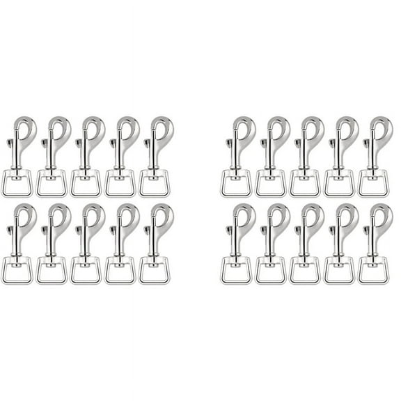 40Pc Snap Hooks for Dog Leash Linking, Heavy Duty Swivel Clasp Eye Bolt Buckle Trigger Clip for Spring Pet Buckle