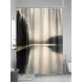 thumbnail image 5 of Lake Landscape Shower Curtain Set ，Waterproof Fabric Shower Curtains Tree Sky Shower Curtains for Bathroom,Bathroom Decor 60"x72", 5 of 6