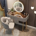 thumbnail image 2 of Dressing Table Light Luxury Rock Board Bedroom Dressing Table Modern Minimalist Makeup Cabinet Comoda Pra Quarto Furniture My Lux Decor Round, 2 of 23
