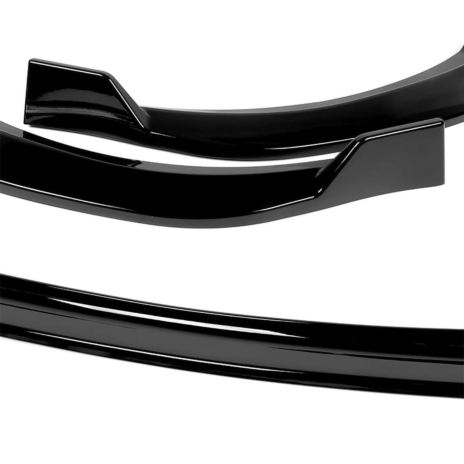 Stay Tuned Performance Easy Installation Front Body Kit Bumper Lip, Black, 3 Pieces