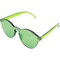 thumbnail image 4 of FEISEDY Stylish Round Transparent Lens Rimless Frame Sunglasses B1895, 4 of 17
