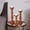 Medium Polish, variant on Mela Artisans Shabby White Tuli Wood Pillar Candle Holders - Set of 3
