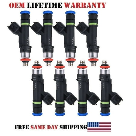 8x OEM Bosch #0280158089 Fuel Injectors for 2006-2010 Lincoln Town Car 4.6L V8