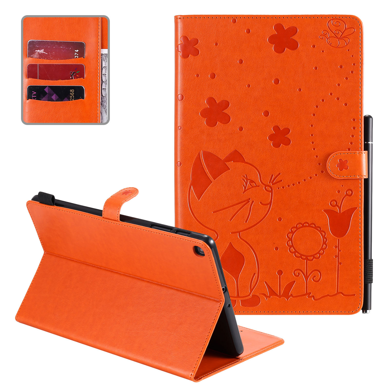 Allytech Samsung Galaxy Tab A 9.7 Case T550, PU Leather Folio Flip