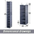 thumbnail image 2 of Baseball Cap Storage Organizer for Closet - 10-Shelf Hat Rack with 8 Loops, Space Saver Hanging Hanger, 2 of 6