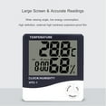 thumbnail image 4 of Graflsoa Digital Wall-Mounted Indoor Hygrometer Thermometer with High Precision LCD Display, HTC-1 Model, No Battery Included, 4 of 7