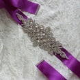 thumbnail image 4 of thinsony Rubans de Mariage Ceinture de Mariée Robe de Bal Ceintures en Cristal Soirée Fait Main Strass Ceinture, 4 of 5