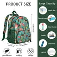thumbnail image 6 of Dog Lover Gift Student Backpack – Playful Puppy Paw Print with Bone and Tail Cartoon Design, Artistic Watercolor Style for School, 6 of 6
