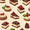 Strawberry Cake, variant on Yayeee Foldable Storage Basket for Shelves with Handles Waterproof Cloth Bins, Strawberry Cake