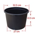 thumbnail image 3 of Nursery Container Injection Molded Pot Fit For Plants Soil Growers or Hydroponics, Black, 3 of 5