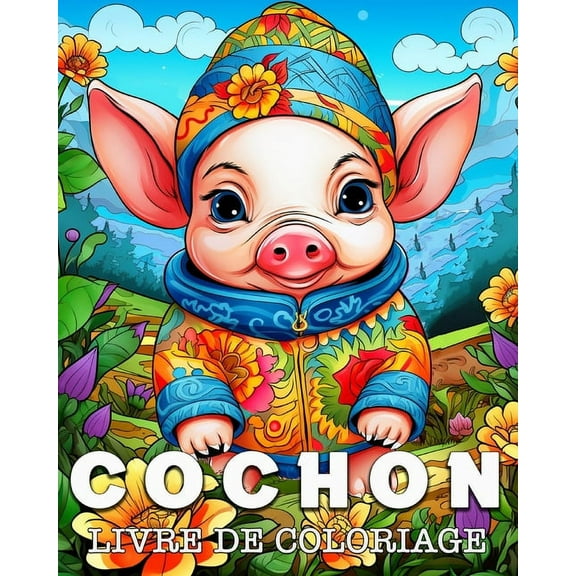 Cochon Livre de Coloriage: Superbes Images Ã  Colorier et Ã  DÃ©tendre, (Paperback)