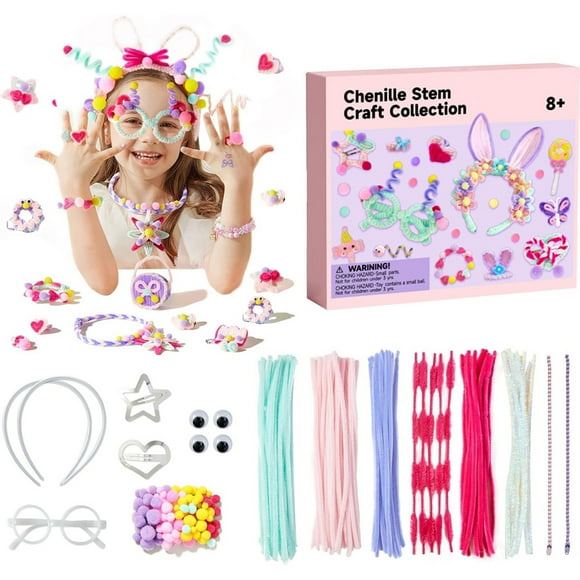 DIY Velvet Headband Set And Educational Craft Kit For Kids And Adults Acrylic Cubes