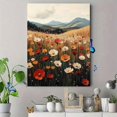 thumbnail image 4 of Qisvanset 12x16 Inch Neutral Spring Wildflower Canvas Wall Art, Vintage Farmhouse Field Landscape Decor, 4 of 5
