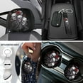 thumbnail image 4 of Uorisanigo Cool Skulls Interior Accessories 18 Packs for Men,Front Back Seat Cover Full Set+Seat Belt Pads+Steering Covers+Coasters+Armrest Covers+Headrest+Shift Knob+Hand Brake Cover+Key Chains, 4 of 7
