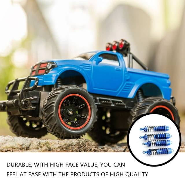 Maoww Shock Absorber Front/Rear RC Car Damper Wear-resistant Buggy Shocks Absorbers Drive Shaft Tire Gasket Pull Rod Blue
