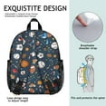 thumbnail image 3 of Sports Students Backpack - Football, Baseball, Soccer Print, Lightweight and Adjustable for Students and Teens, 3 of 6