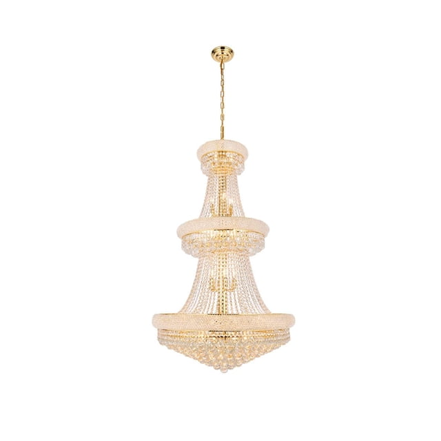 Elegant Lighting Primo 30" 32 Light Royal Crystal Chandelier