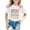 White, variant on Girls Tops Tees & Shirts "Best Big Brother Ever" Letter Print Short Sleeve Crew Neck Casual Soft Polyester Tee For 2-13 Years Spring Summer Daily Wear