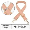 thumbnail image 2 of Purse Strap, Replacement Crossbody Shoulder Strap for Handbag, 3.8cm Wide Shoulder Strap Replacement, Adjustable 75-140cm-Pink, 2 of 5