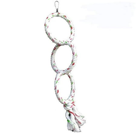 UPC: 0644472012705 | A&E Cage Triple Ring Rpe Swing Toys – Assorted