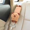 thumbnail image 3 of Cute Capybara Plush Car Pillow Rearview Mirror Tissue Box Car Headrest Shoulder Cover Combination Of Car Supplies Decoration Car DMH, 3 of 6