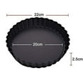 thumbnail image 2 of Tart Pan - 22 Cm Non-stick Removable Loose Bottom Quiche Pan, Fluted, 2 of 2