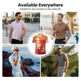 thumbnail image 6 of Lsque Bluey Pattern Golf Shirts for Men Dry Fit Print Moisture Wicking Performance Short Sleeve Polo Shirt-Large, 6 of 7