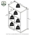 thumbnail image 3 of Furinno CUBICLE Closed Back Storage Organizer 5-Cube in Amber Pine, 3 of 6