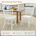 thumbnail image 4 of Dycanpo 18" Upgraded Dining Room Chairs Set of 4 ,Farmhouse Wooden Spindle Back Kitchen Chairs for Kitchen,White, 4 of 8