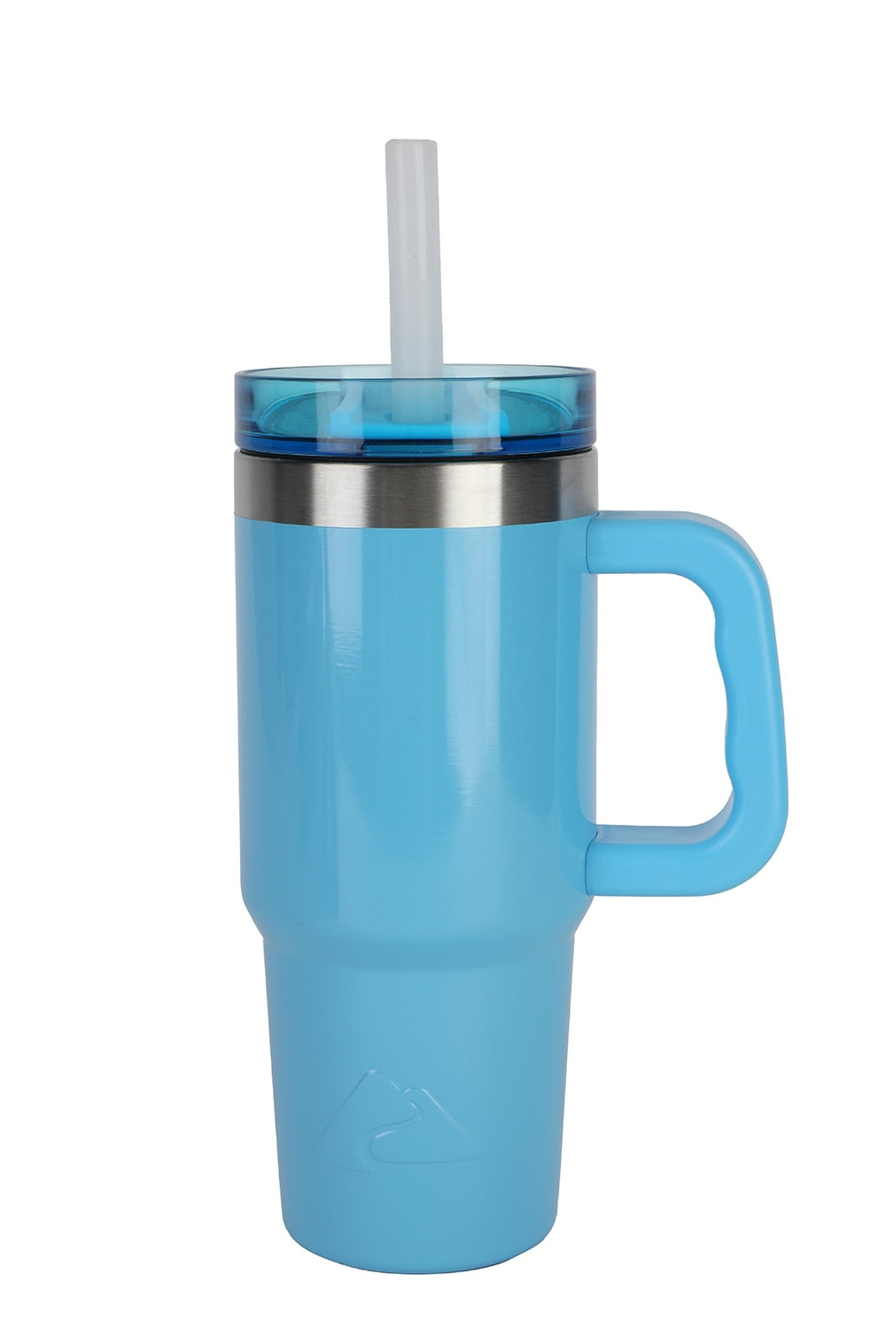 Ozark Trail 18 oz Tumbler with Handle, Shimmer Aqua Water