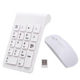 thumbnail image 2 of Mini teclado numérico inalámbrico 2.4G de 18 teclas con ratón para portátil y ordenador de sobremesa Blanco, 2 of 2