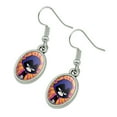 thumbnail image 2 of Teen Titans Go! Raven Novelty Dangling Drop Oval Charm Earrings, 2 of 5