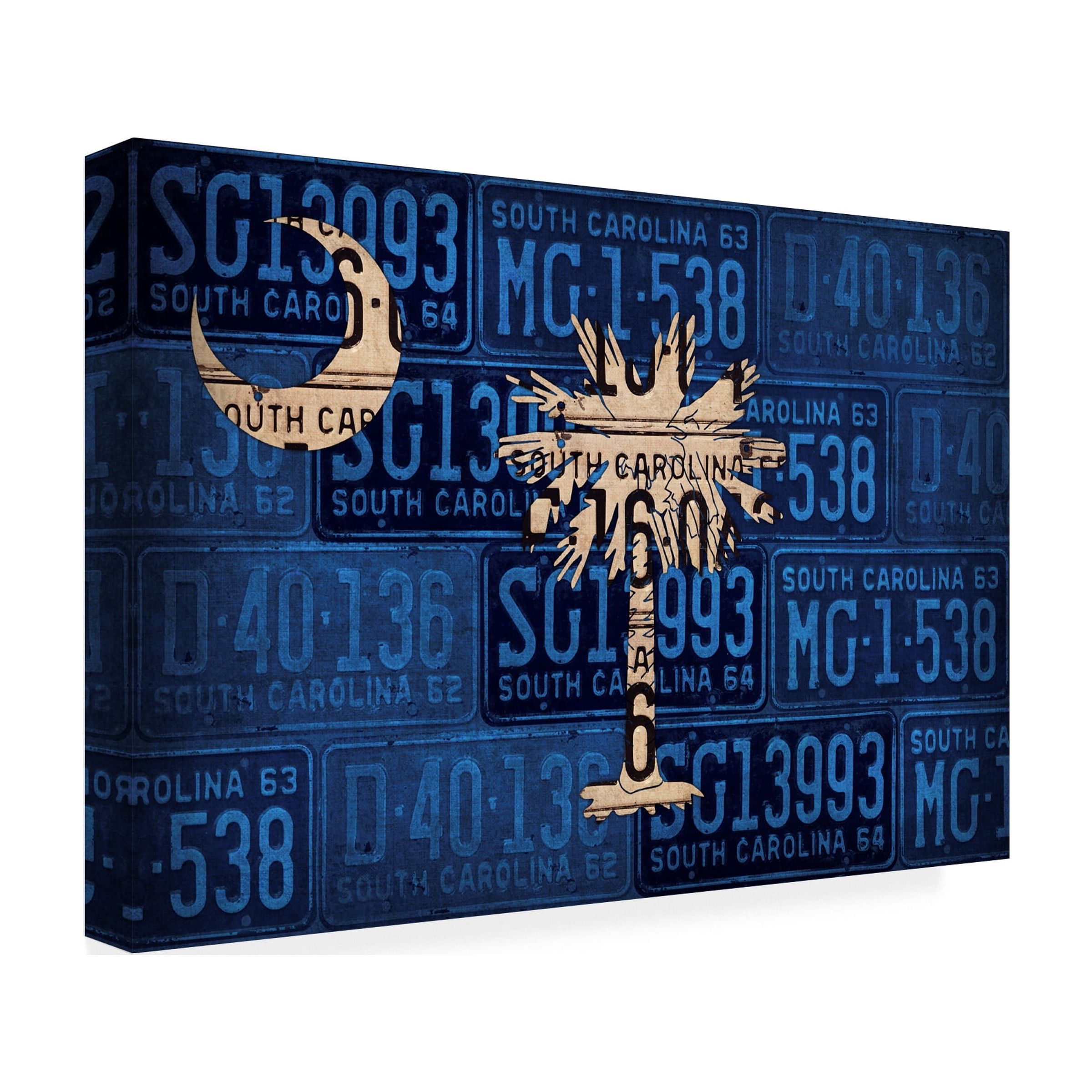 Trademark Fine Art 'South Carolina State Flag' Canvas Art by Design Turnpike