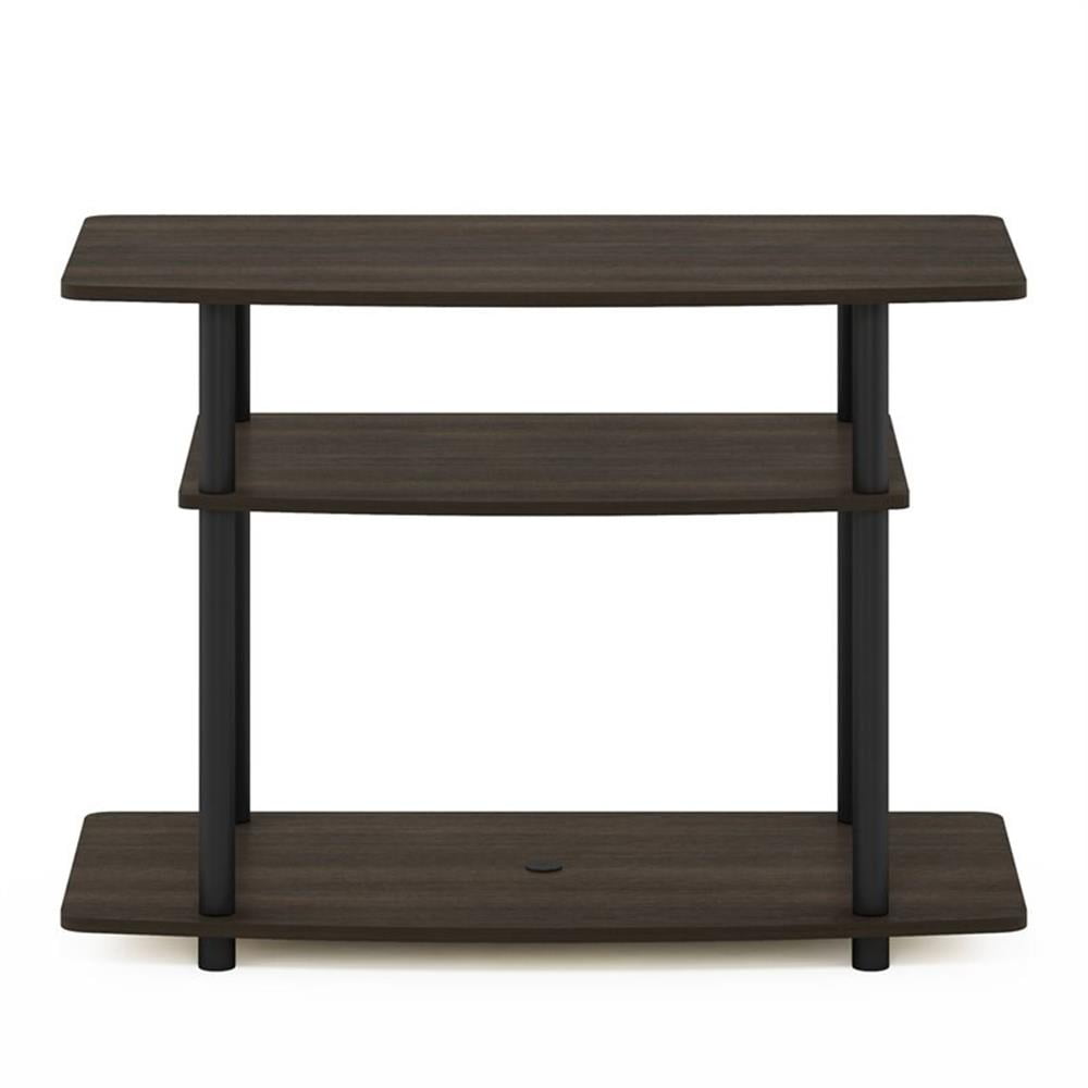 Furinno 13192DBR/BK Turn-N-Tube No Tools 3-Tier TV Stands