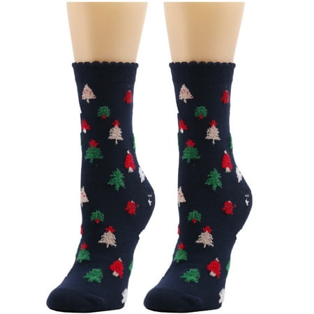 

Utoimkio Christmas Ankle Socks for Women Clearance Women Cute Christmas Vintage Printing Thicker Socks Long Sock Comfortable Socks