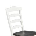 thumbnail image 3 of Orso Dining Chair, Ladderback Design, White and Dark Brown Mindi Wood, 3 of 6