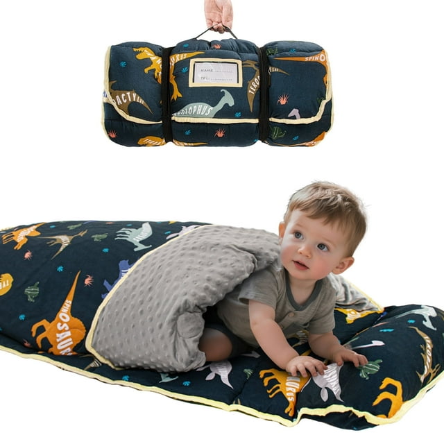 Primlect Tapete para Siesta, 55" x 22" x 2", Sacos de Dormir Gruesos con Almohada Removible, para Guardería