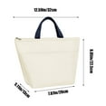 thumbnail image 3 of SCNOR Lunch Bag for Women and Men,Insulated Lunch Tote,Stitch Bento Bags,Oxford cloth,Beige, 3 of 6