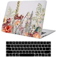 thumbnail image 1 of Compatible avec MacBook Air 13 Pouces Étui A1466 A1369 Ancienne Version 2010-2017, Coque Rigide Motif Plastique & Protection Clavier pour Mac Air 13.3 Pouces, Fleurs, 1 of 7