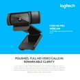 thumbnail image 2 of Logitech C920 HD Pro Webcam Video Chat Recording Usb Camera HD Smart 1080p 30FPS Camera for Computer Desktop Laptop Webcam, 2 of 5
