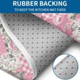 thumbnail image 4 of Pioneer Flower Floral Print Pattern Bathroom Rugs Sets 3 Piece,Toilet Cover Set,Absorbent Non Slip Bathroom Mats Sets with U-Shaped Contour Rug Toilet Rug Set, 4 of 5