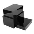 thumbnail image 2 of Tnarru 3 Pieces Buffet Risers Jewelry Display Risers Decoration Display Stand Shelf for Catering Display Retail Collectibles Jewelry Black, 2 of 8